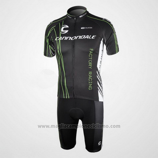 2010 Abbigliamento Ciclismo Cannondale Nero Manica Corta e Salopette
